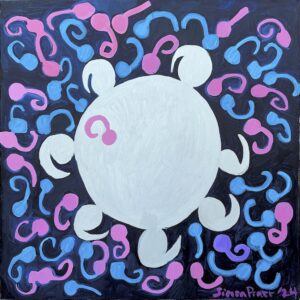 Hermaphrodite (40 x 40 inches) 2024, NOT FOR SALE