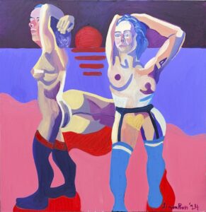 Sunset, (40 x 40) 2024, £900