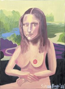 Naked Mona Lisa (30 x 24 inches) 2024, £150